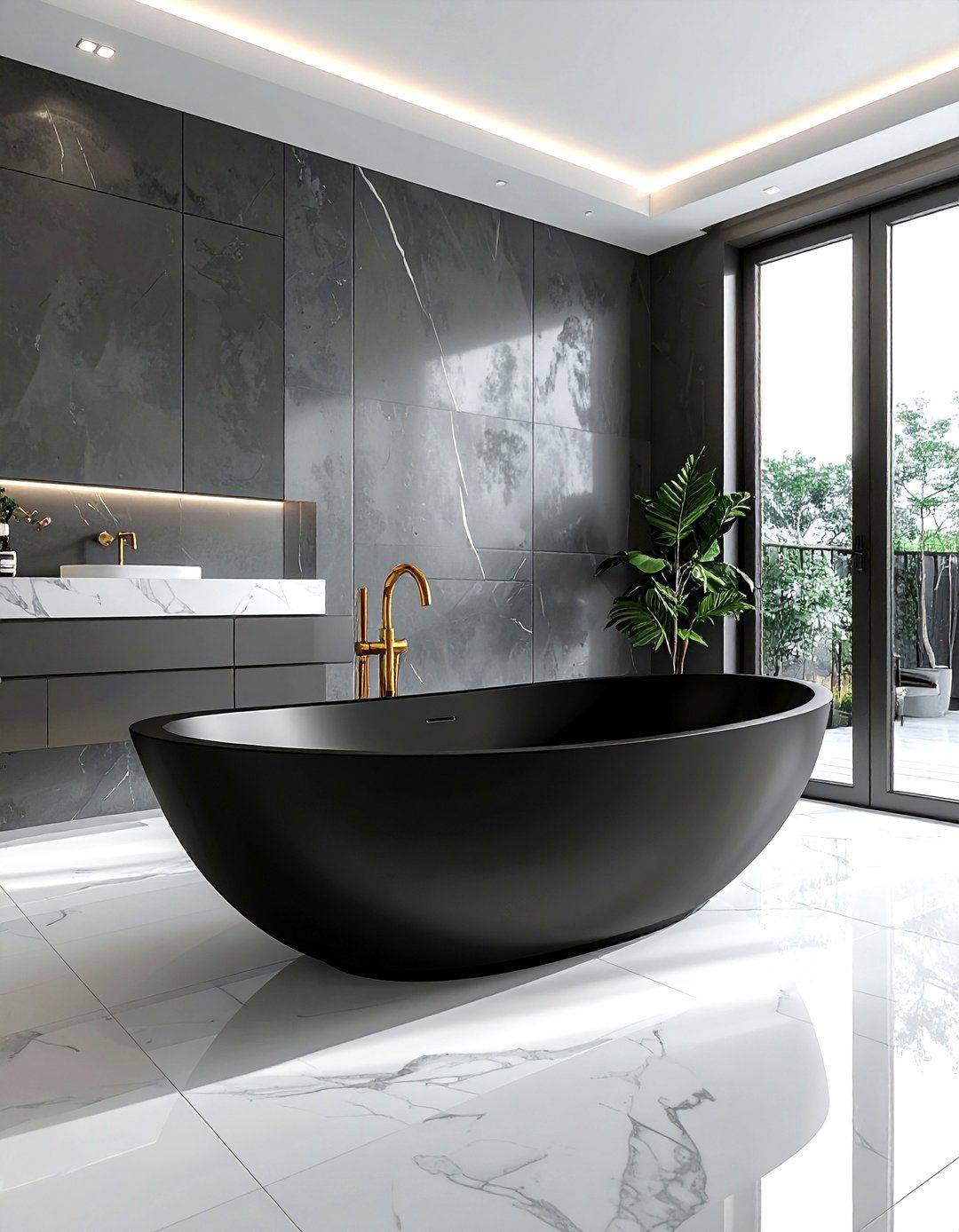 Black Jetted Bathtub - 30 jetted tub ideas