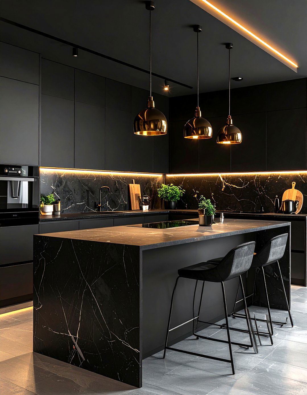 Black Kitchen - 30 kitchen enhancement ideas