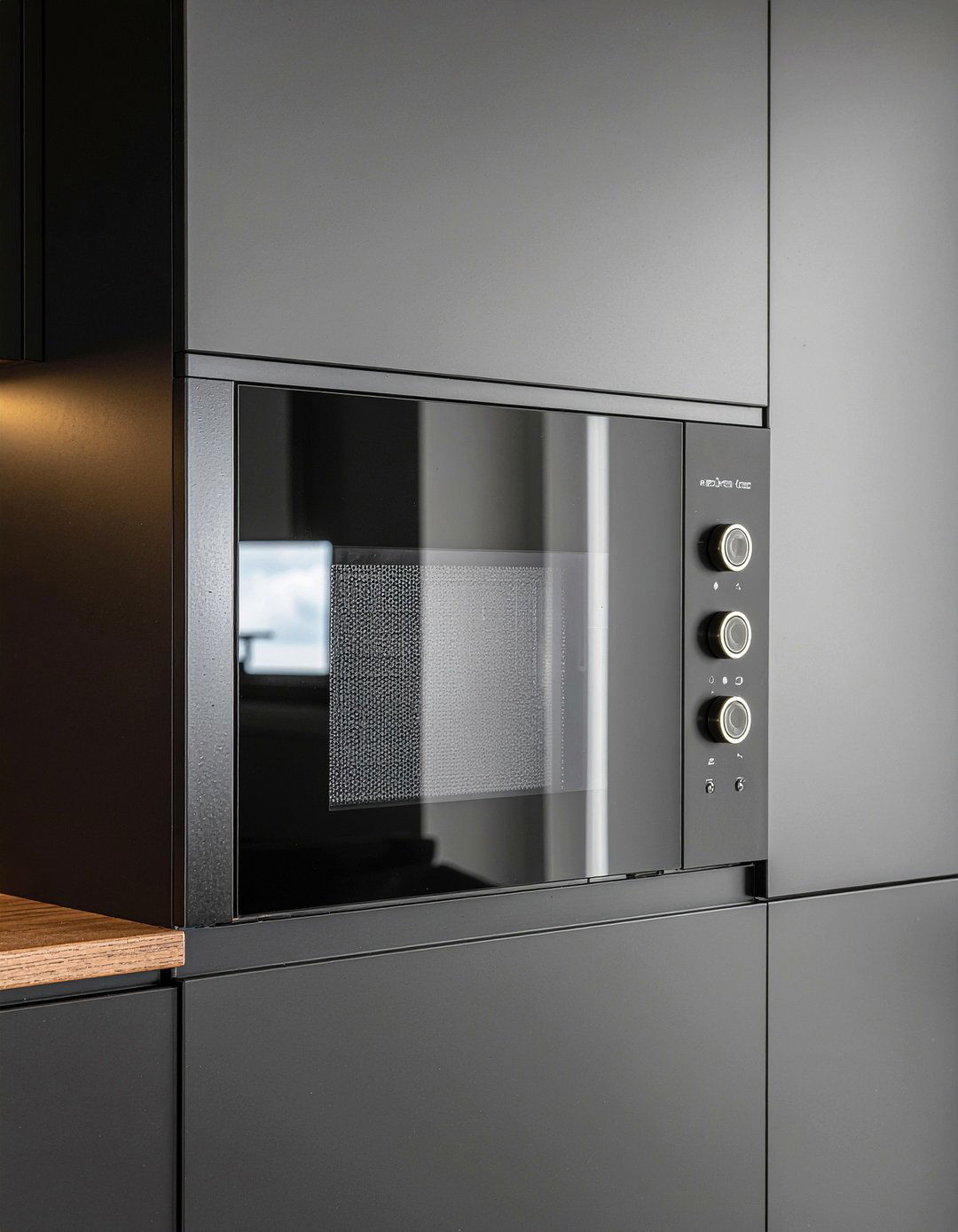 Black Kitchen Built In Microwave - 30 built-in microwave kitchen ideas