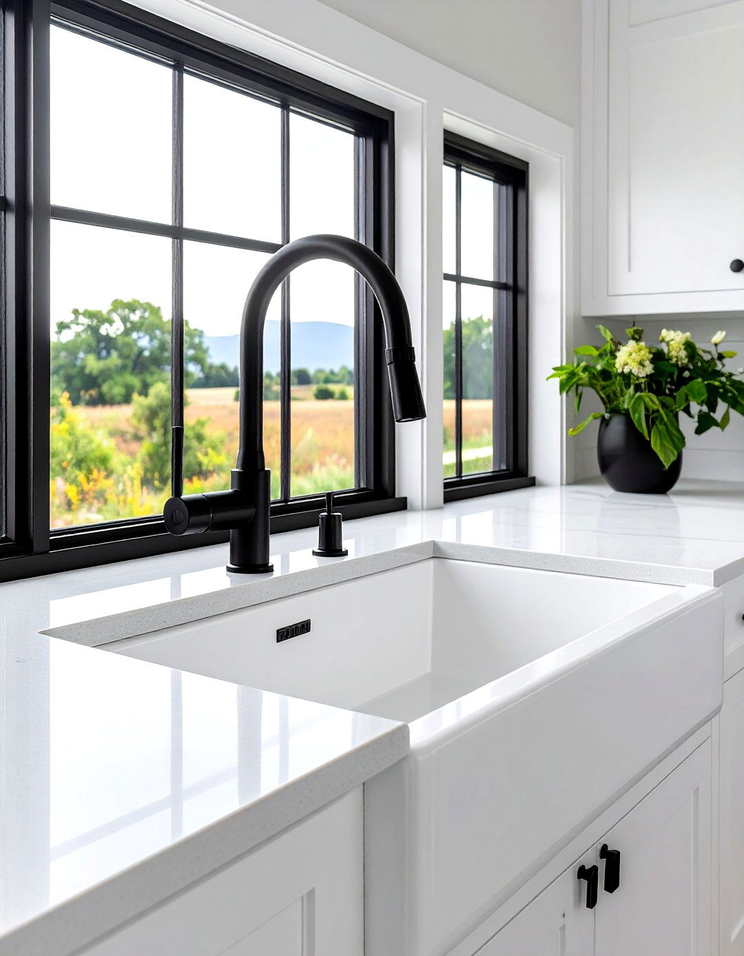 Black Kitchen Faucet - 30 black accent kitchen ideas