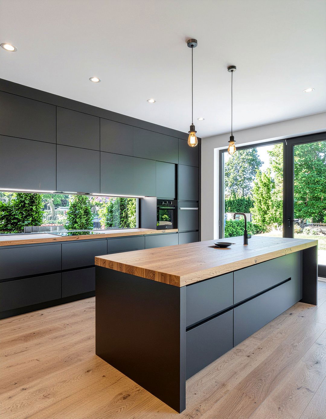 Black Kitchen Island With Butcher Block - 30 butcher block kitchen island ideas