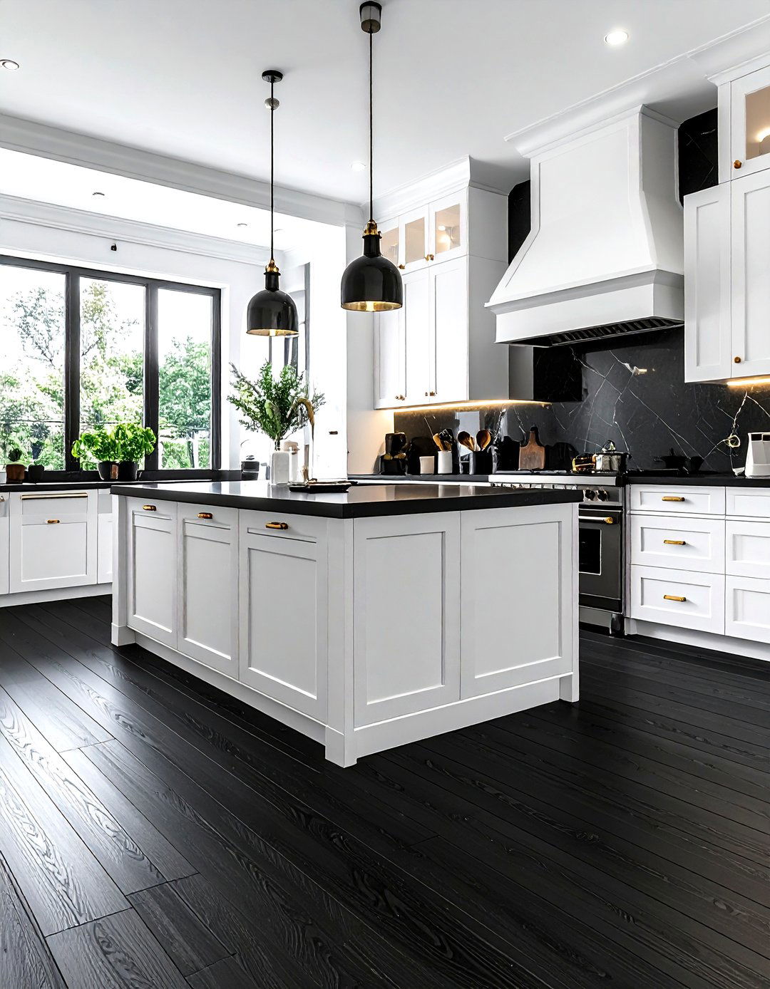 Black Kitchen LVP Floor - 30 LVP floor kitchen ideas