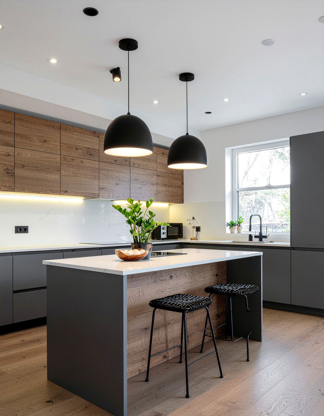 Black Kitchen Lighting - 30 black kitchen ideas
