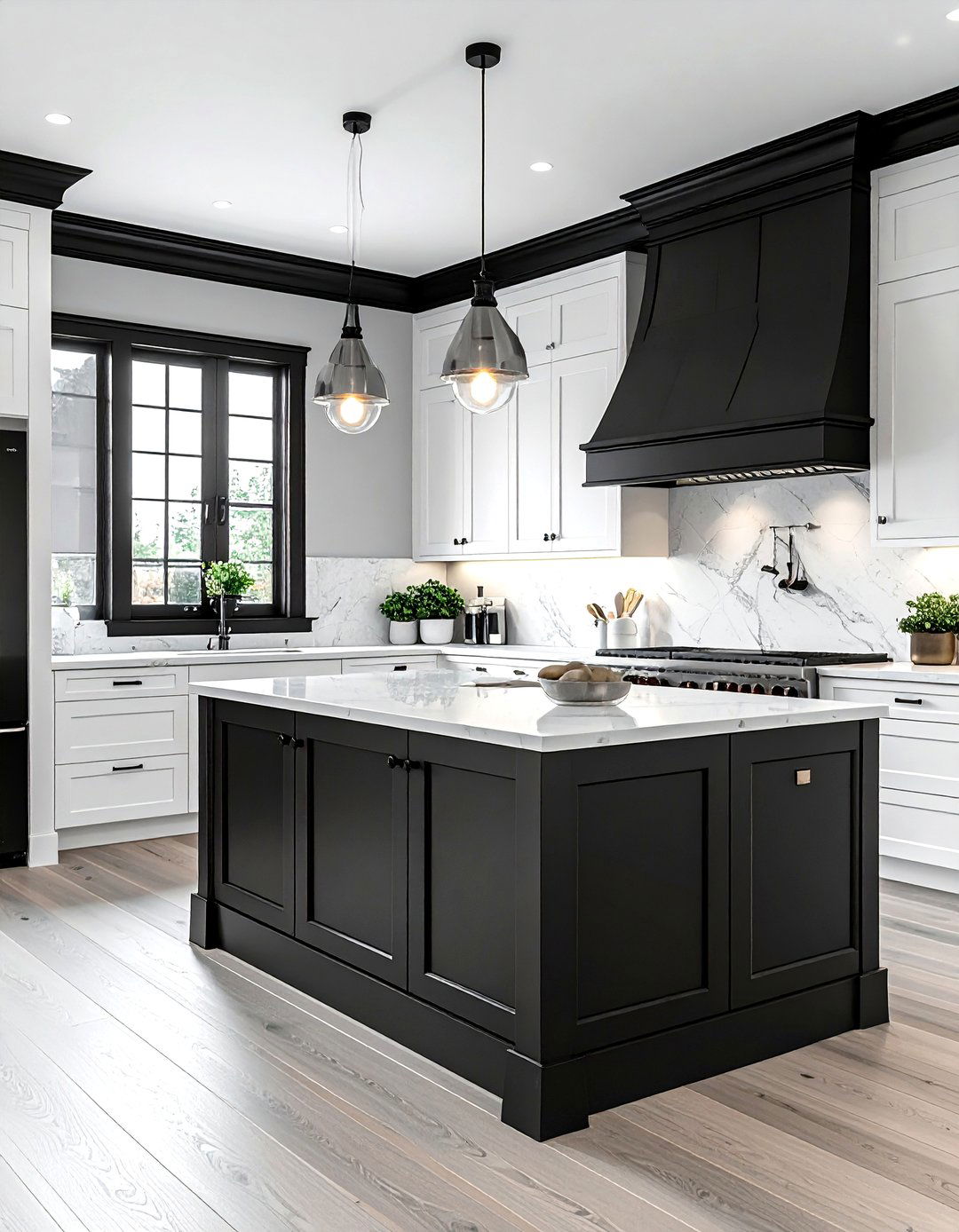 Black Kitchen Trim - 30 black accent kitchen ideas