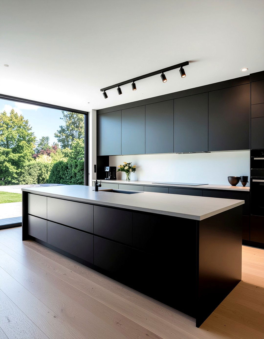 Black Kitchen With Windows - 30 black kitchen ideas