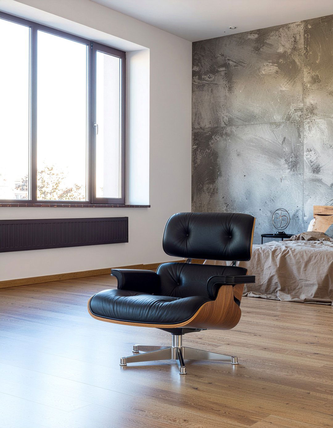 Black Leather Chair - 30 bedroom lounge chairs