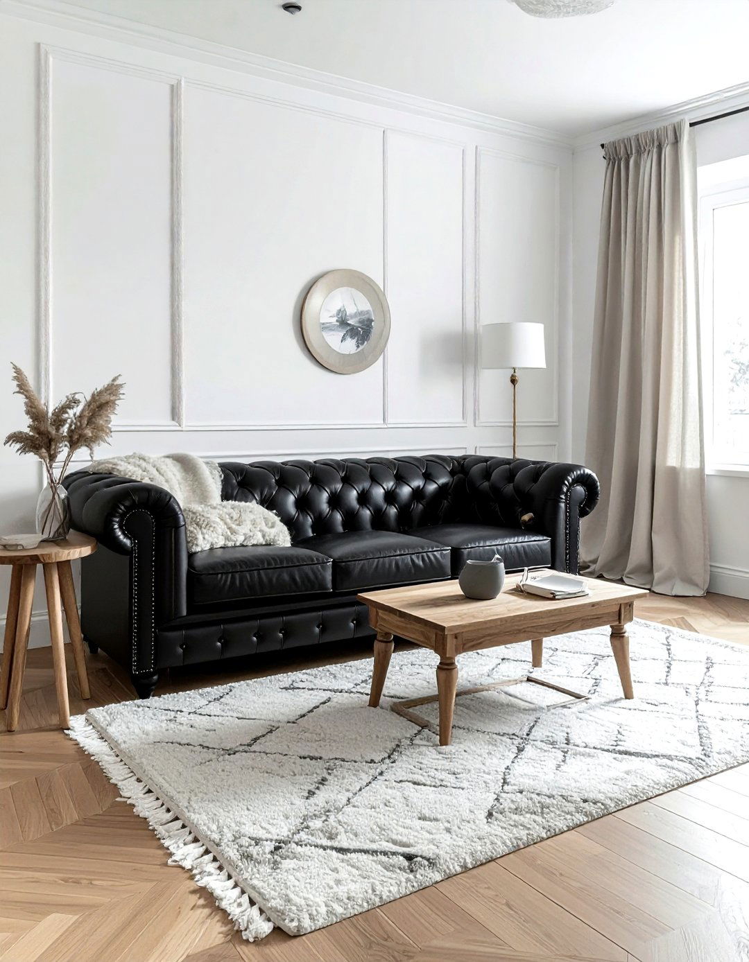 Black Leather Furniture Living Room - 30 black living room design ideas