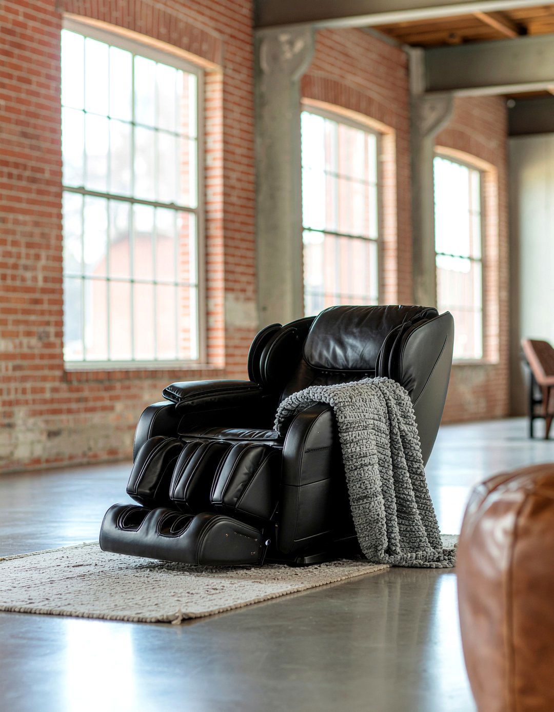 Black Leather Massage Chair - 30 living room massage chair ideas