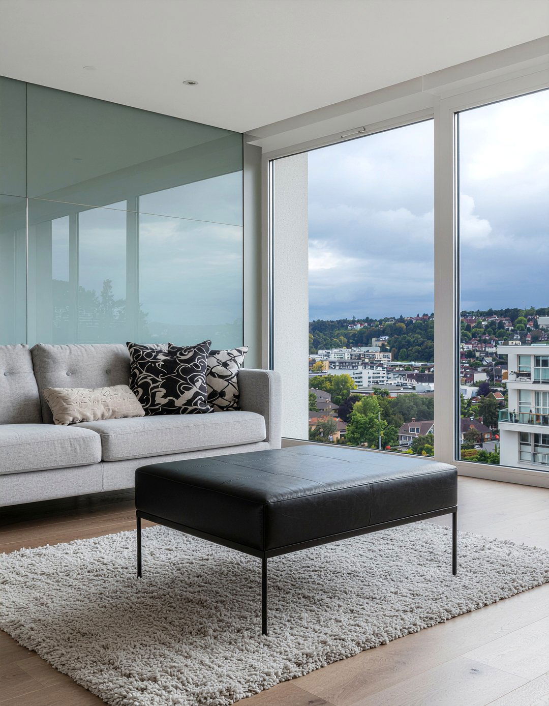 Black Leather Ottoman - 30 living room ottoman coffee tables