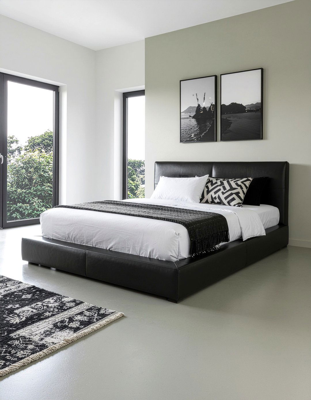 Black Leather Waterbed - 30 bedroom waterbed ideas