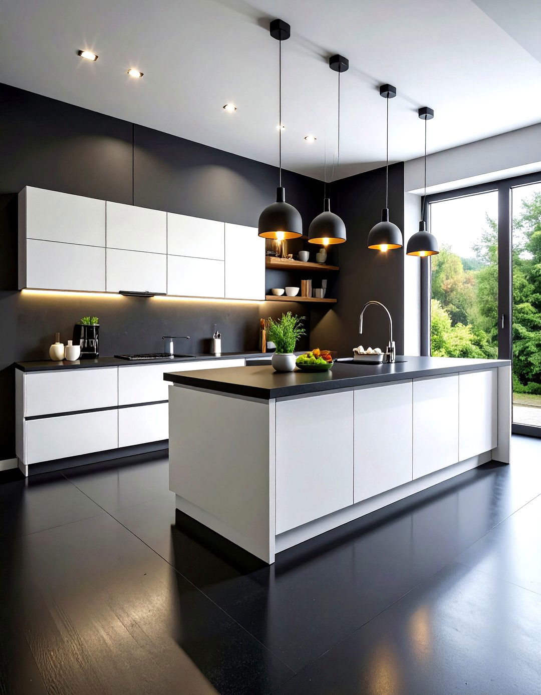 Black Linoleum Kitchen - 30 linoleum floor kitchen ideas