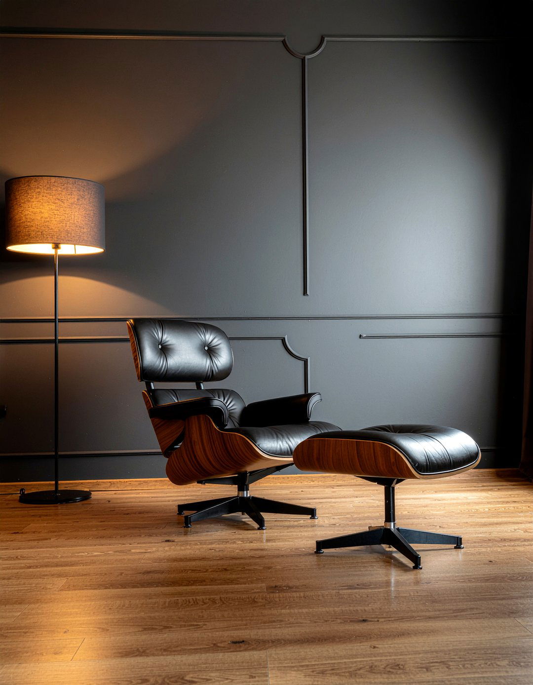 Black Lounge Chair - 30 living room black furniture ideas