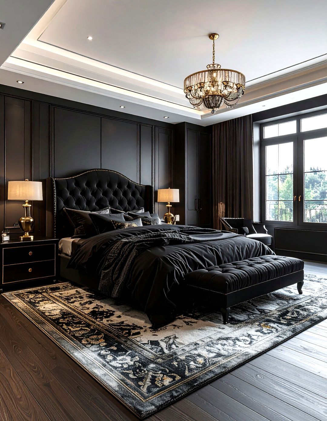 Black Luxury Bedroom - 30 modern black bedroom ideas