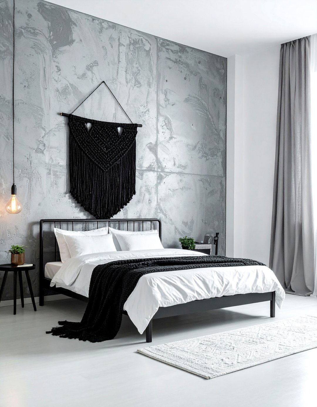 Black Macrame Wall Hanging - 30 macrame wall hanging ideas