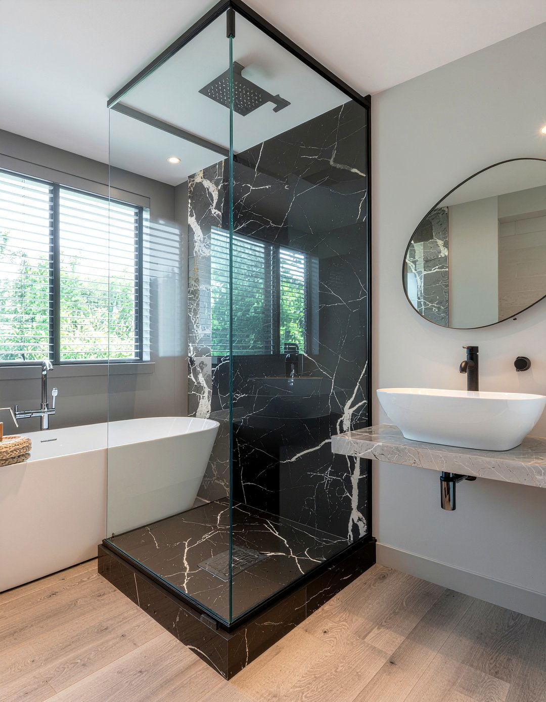 30 Marble Hexagon Tile Bathroom Ideas for Trendy Floors