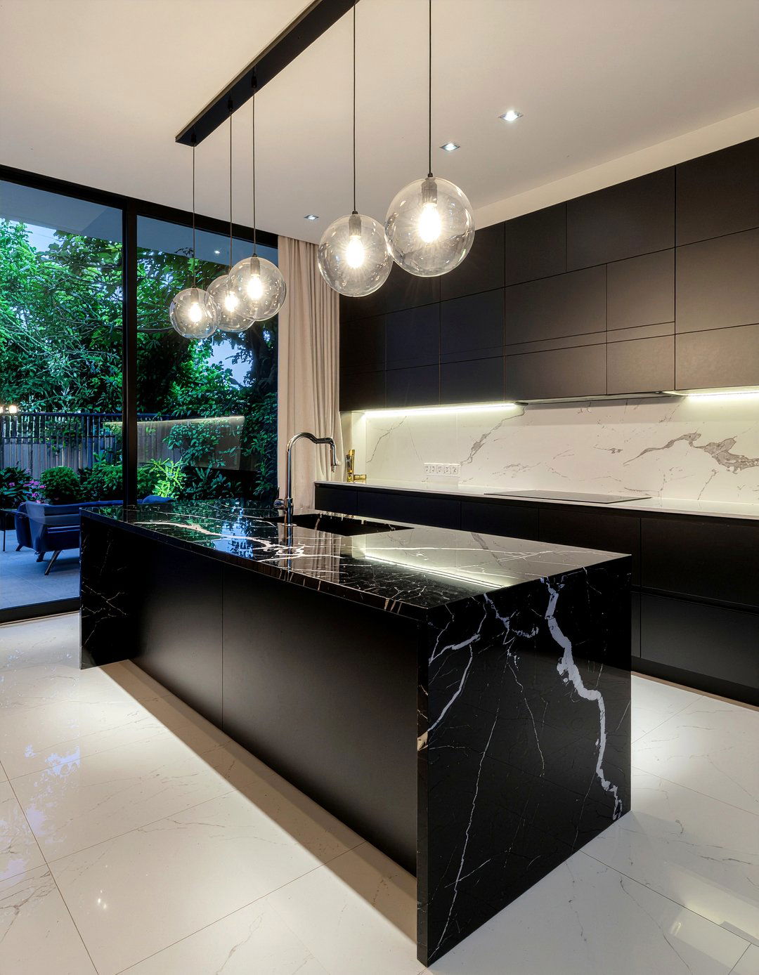 Black Marble Kitchen Countertops - 30 black kitchen ideas