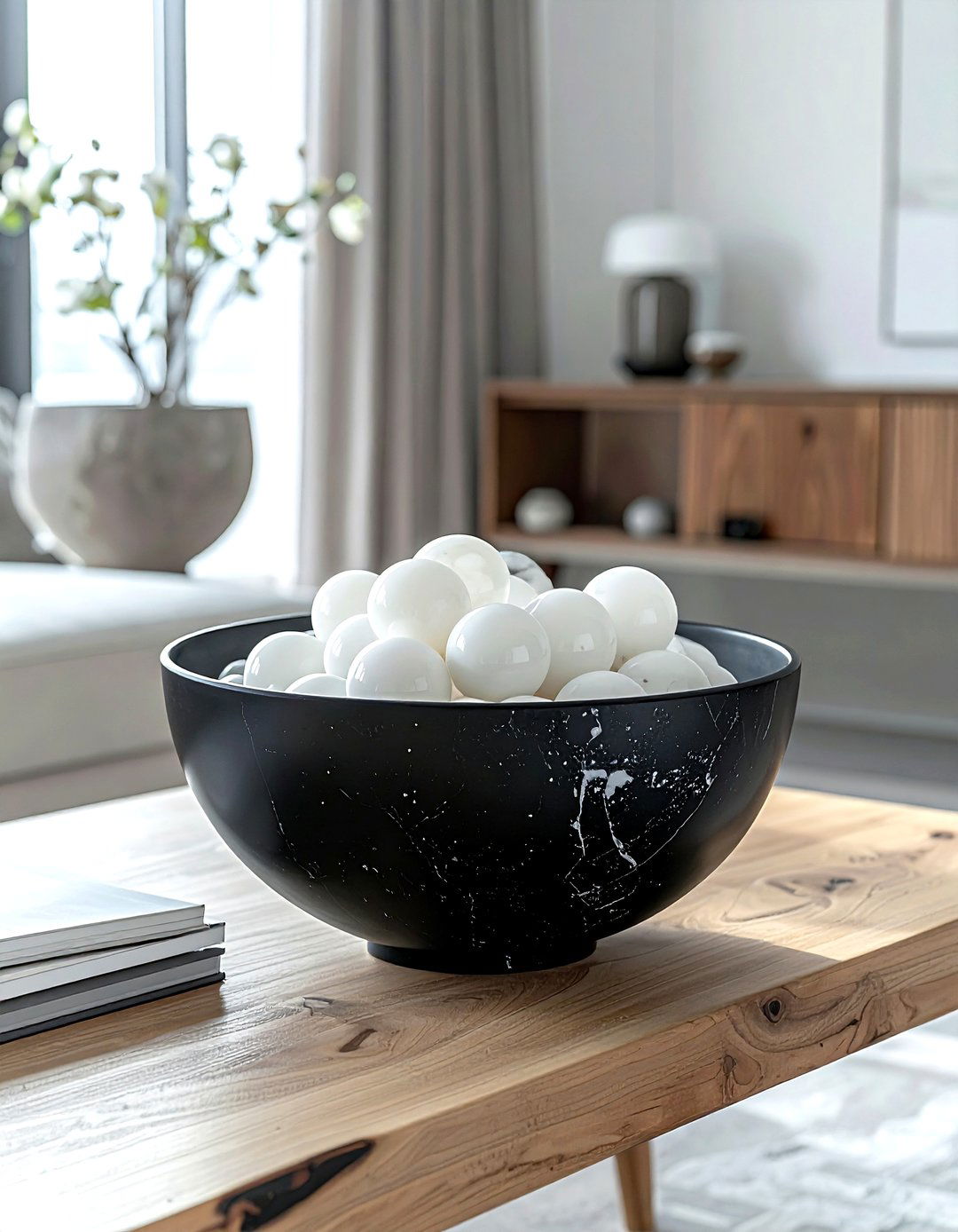 Black Matte Bowl - 30 bowl decor ideas