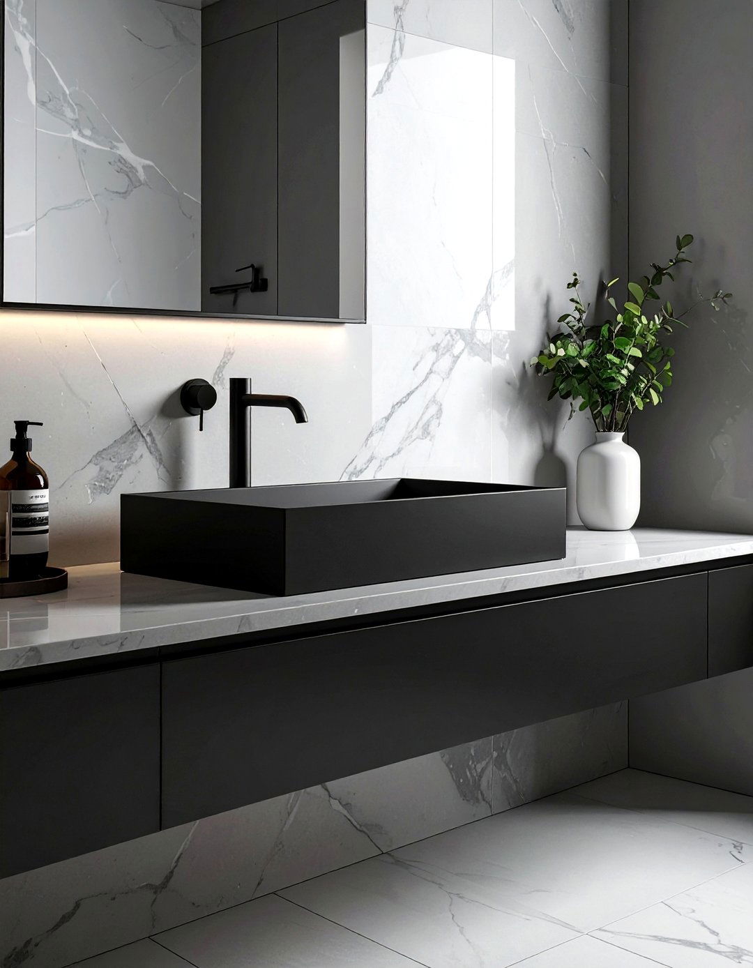 Black Matte Sink - 30 bathroom sink ideas
