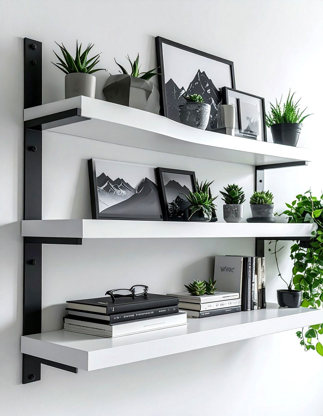 Black Metal Bookends - 30 decorative bookend ideas