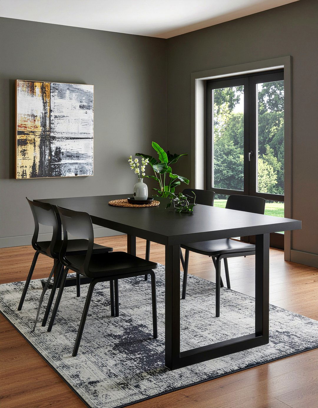 Black Metal Dining Table - 30 industrial dining table ideas