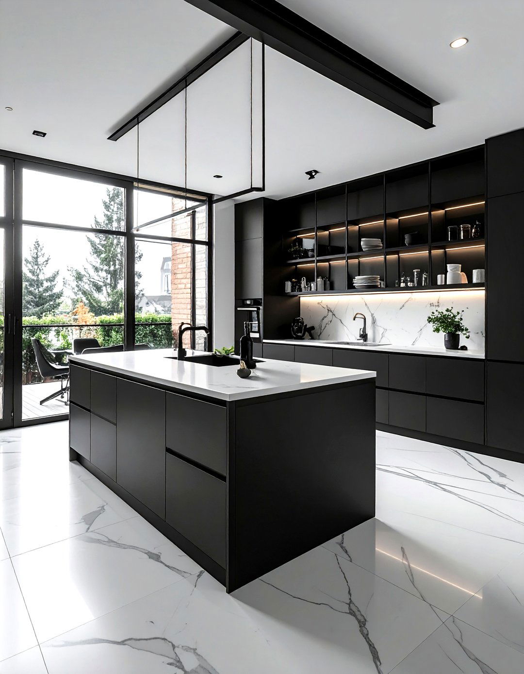 Black Metal Frame Kitchen - 30 metal kitchen ideas