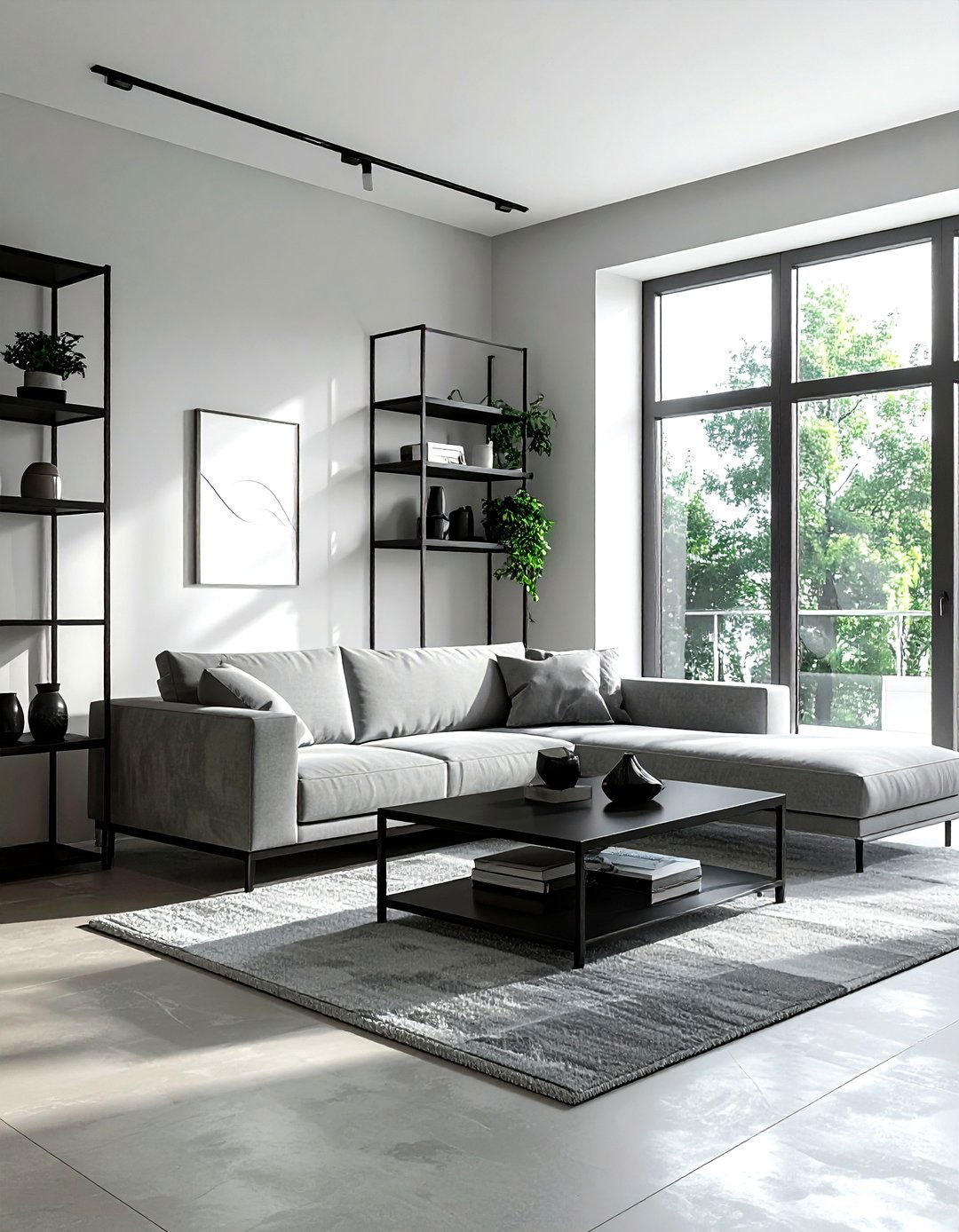 Black Metal Furniture - 30 black living room ideas