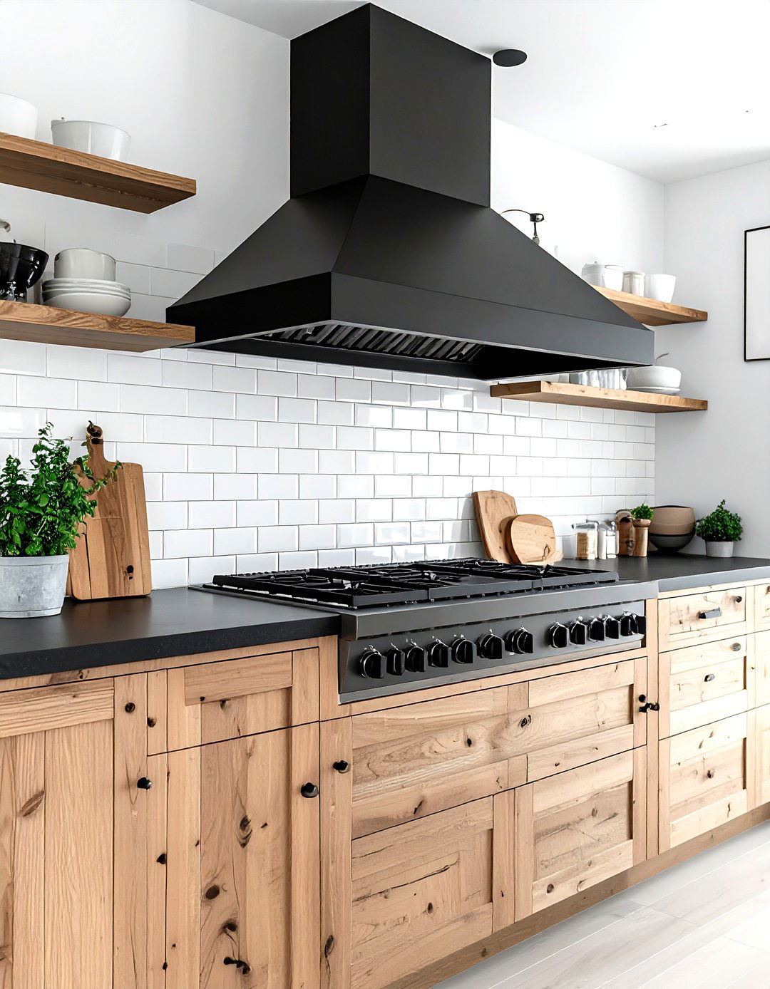 Black Metal Hood - 30 kitchen hood ideas