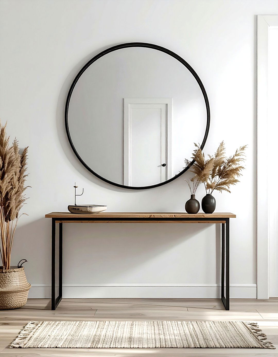 Black Metal Mirror Frame - 30 black metal decor ideas