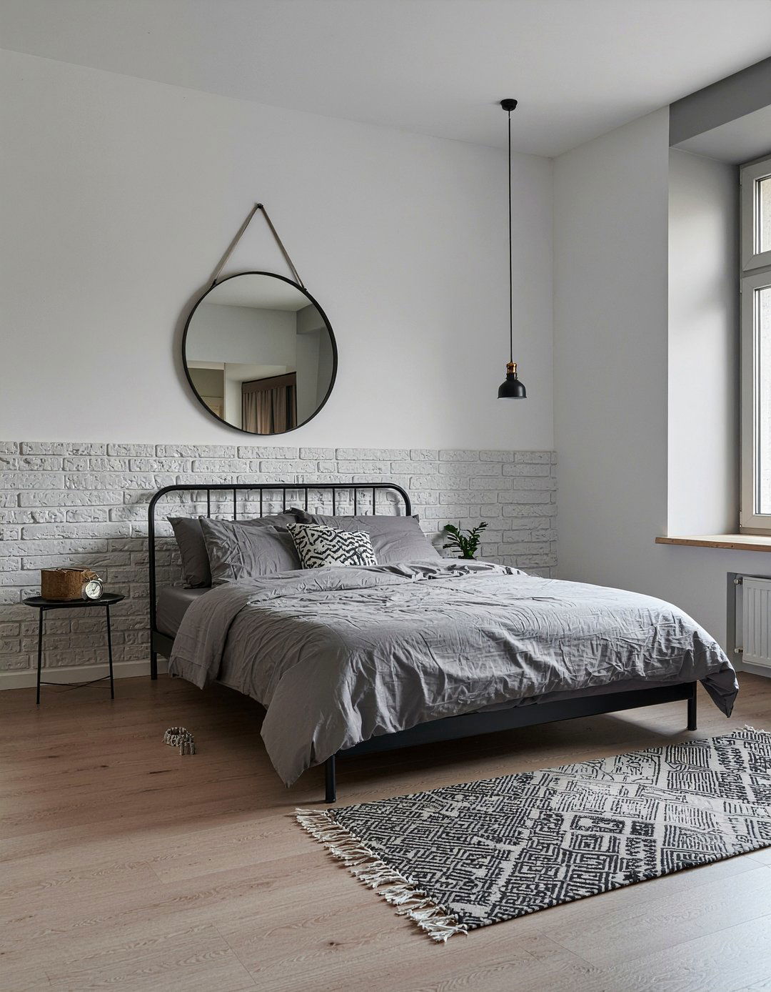 Black Metal Round Mirror Minimalist - 30 bedroom round mirrors