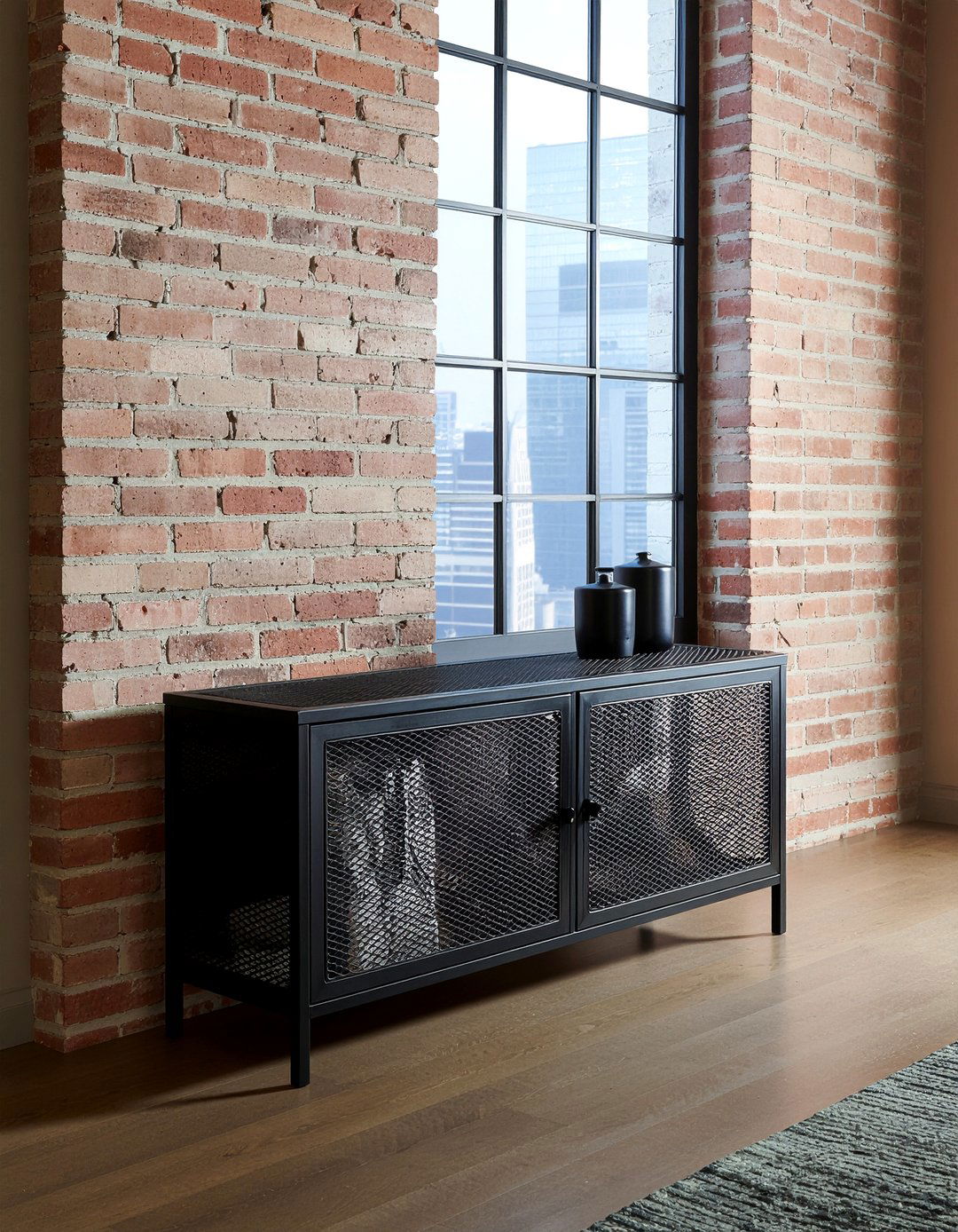 Black Metal Sideboard - 30 kitchen buffet ideas