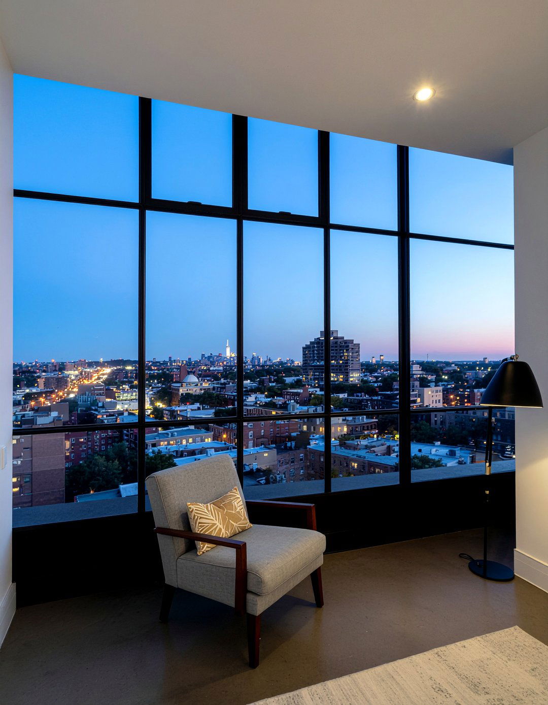 Black Metal Window - 30 industrial bedroom ideas