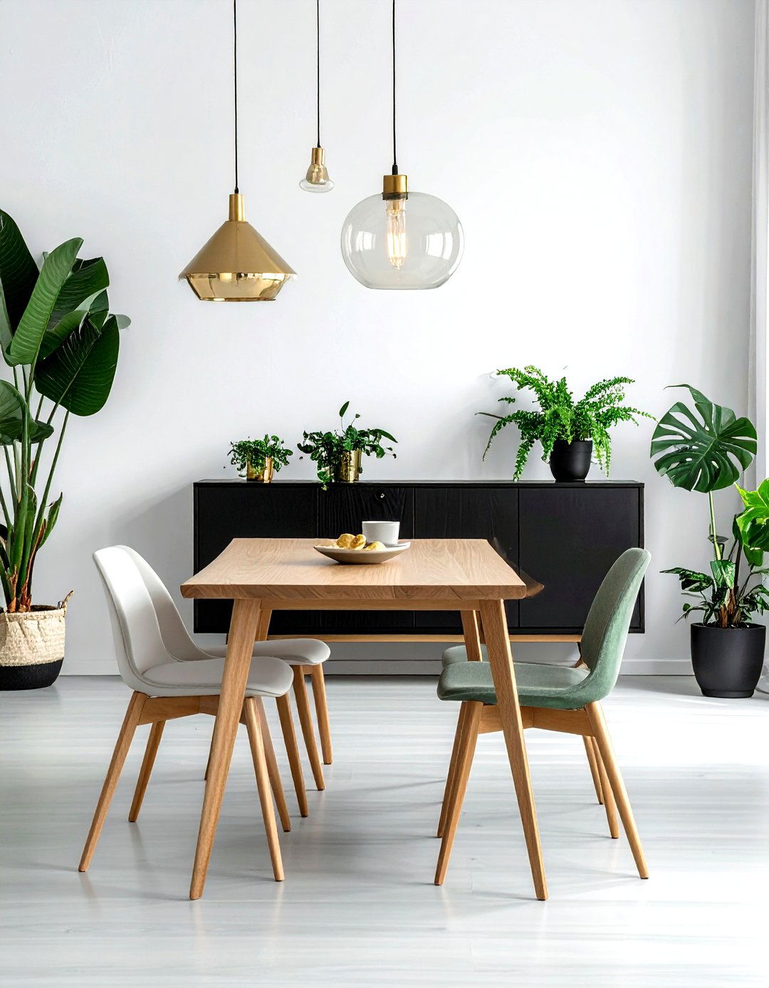 Black Mid Century Credenza - 30 mid-century buffet dining room ideas