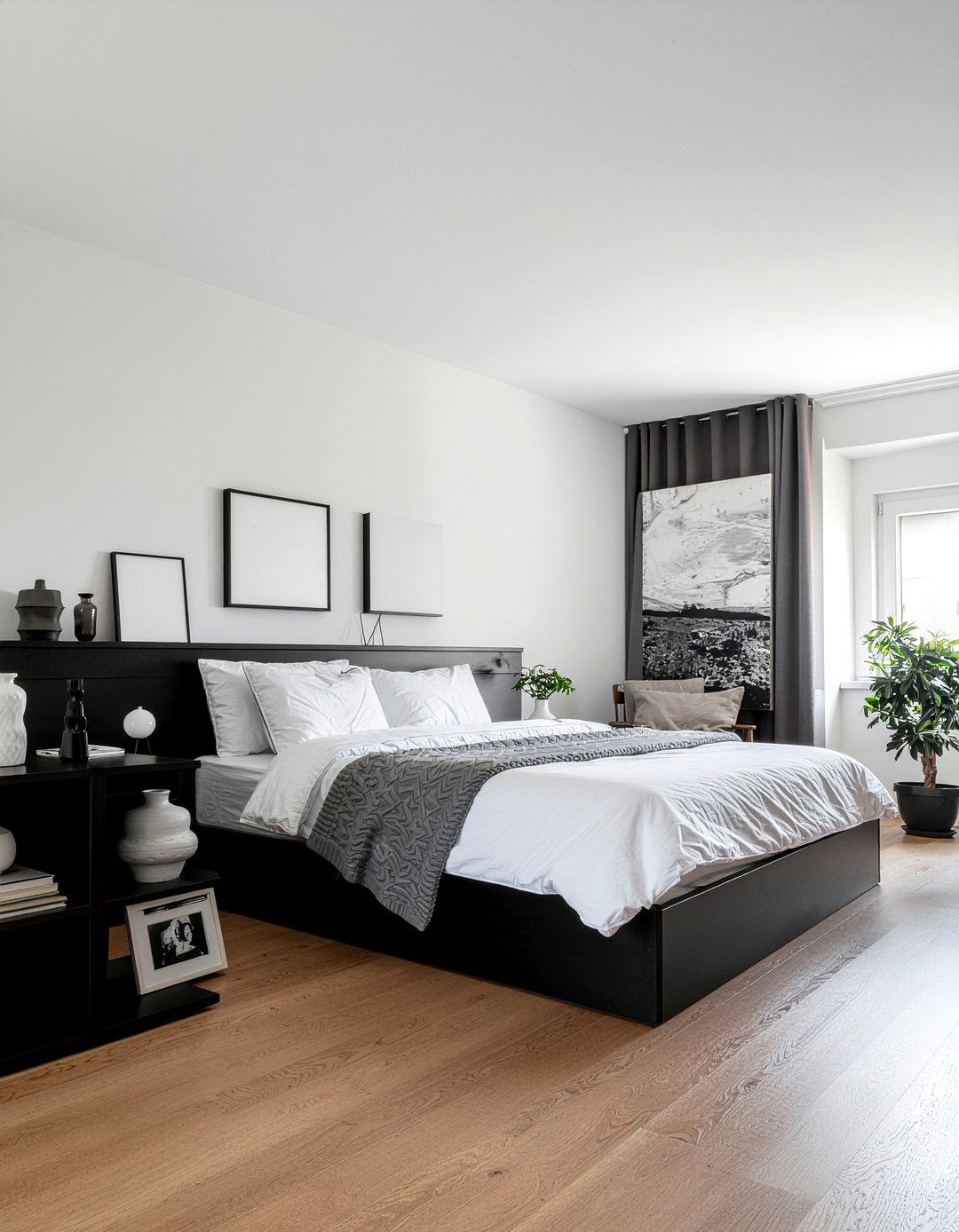 Black Minimalist Cube Unit - 30 bedroom storage cubes