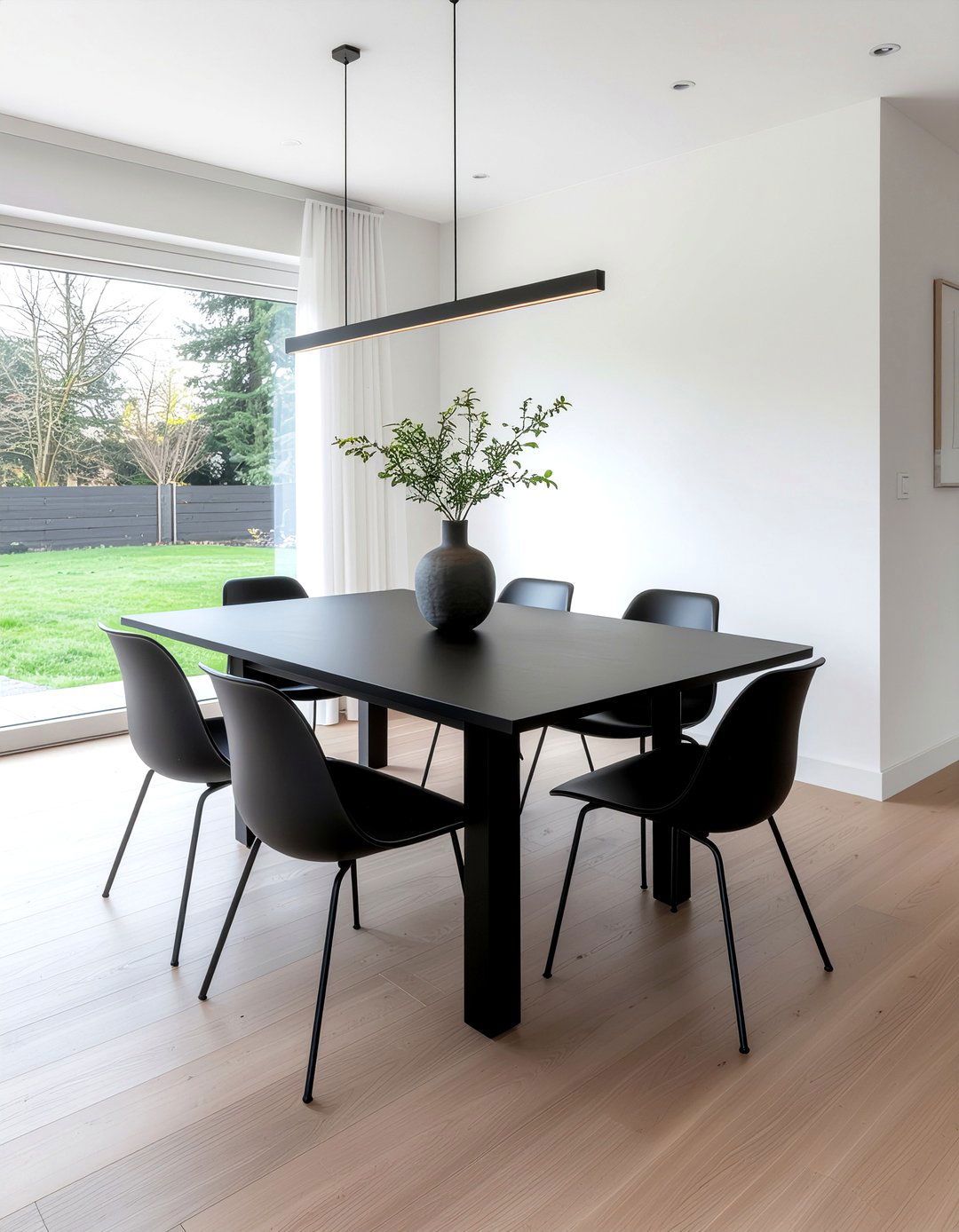 Black Minimalist Dining Table - 30 dining table for 8 ideas
