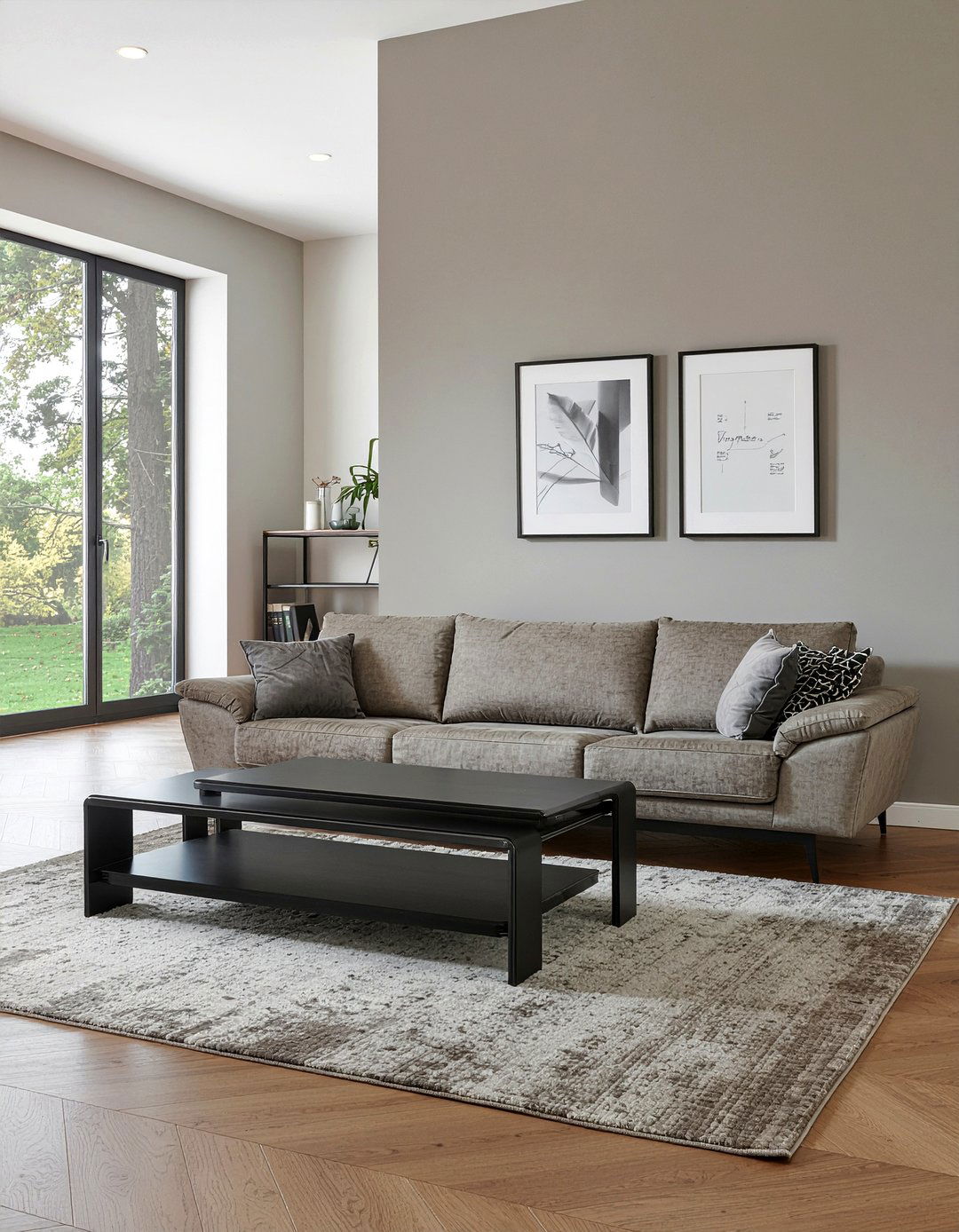 Black Nesting Tables - 30 living room black furniture ideas