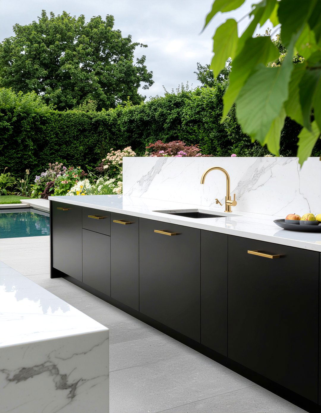 Black Outdoor Kitchen Cabinets - 30 outdoor kitchen design ideas