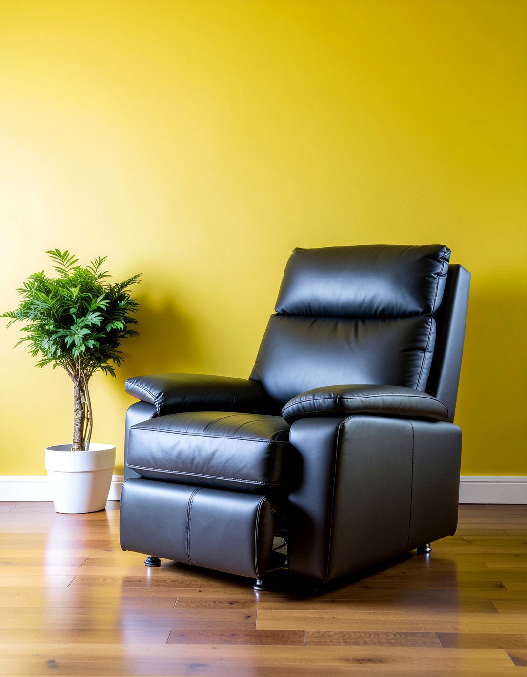 Black Reclining Chair - 30 living room black furniture ideas