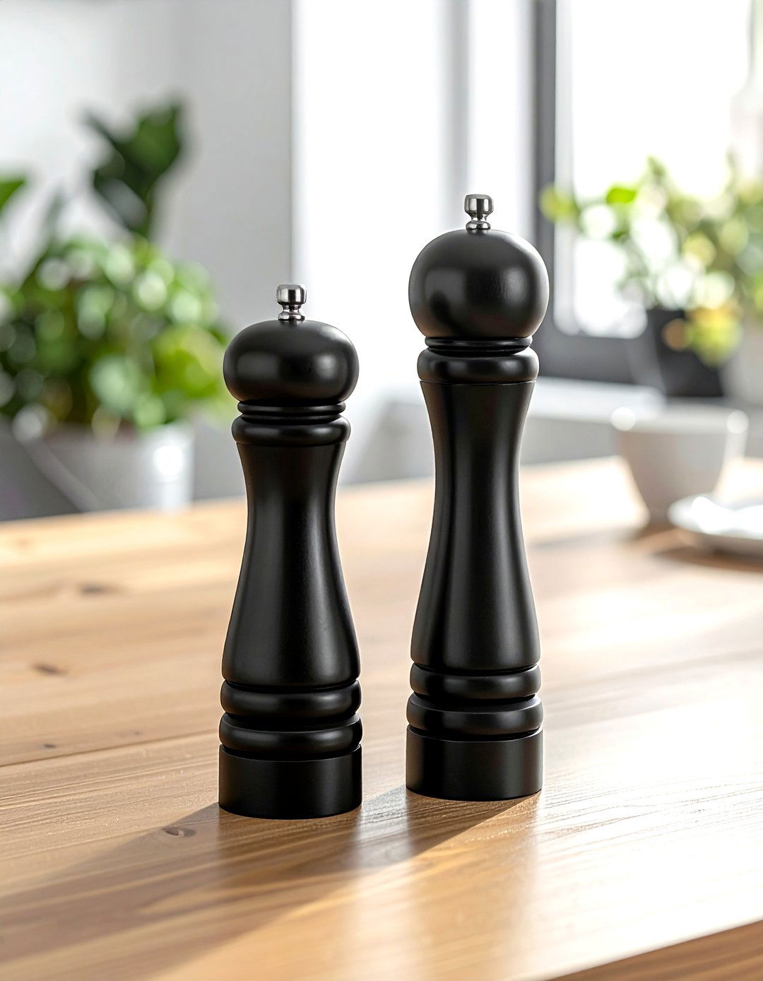 Black Salt And Pepper Grinders - 30 black kitchen accessories ideas