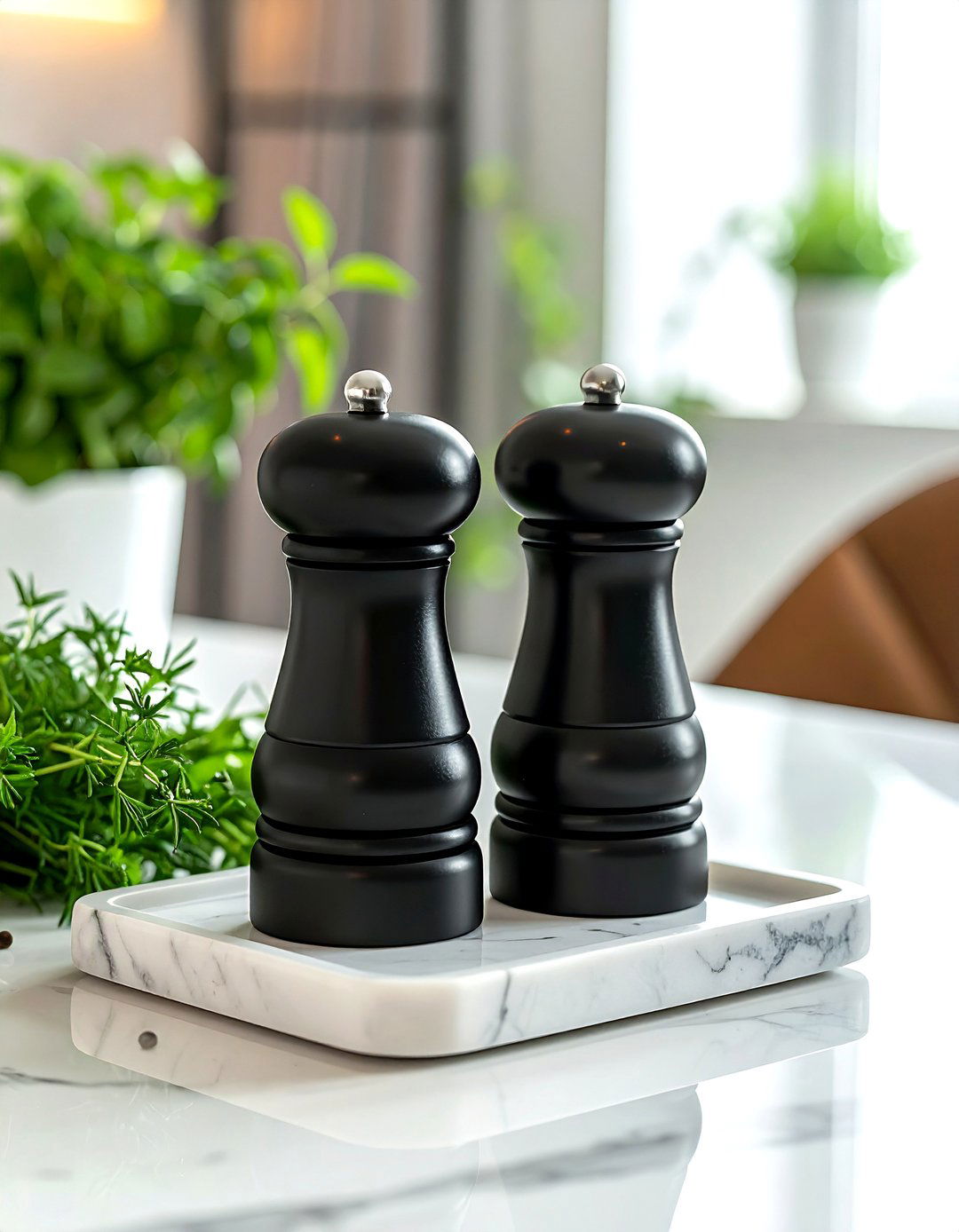 Black Salt And Pepper Shakers - 30 black dining room accessories ideas
