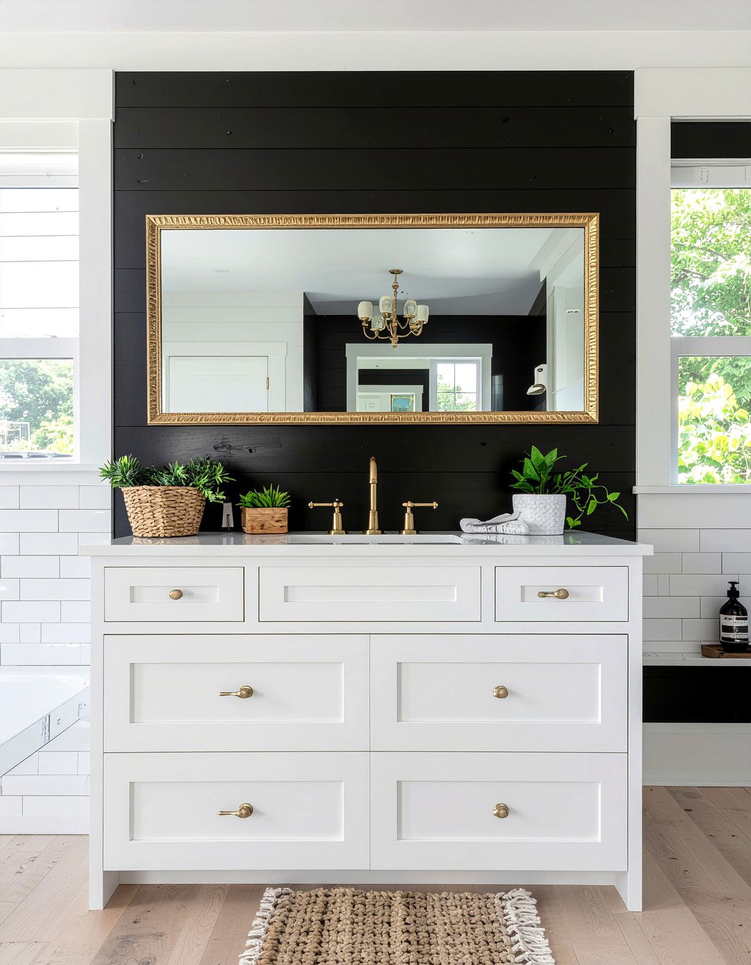 Black Shiplap Bathroom Wall - 30 matte black bathroom ideas