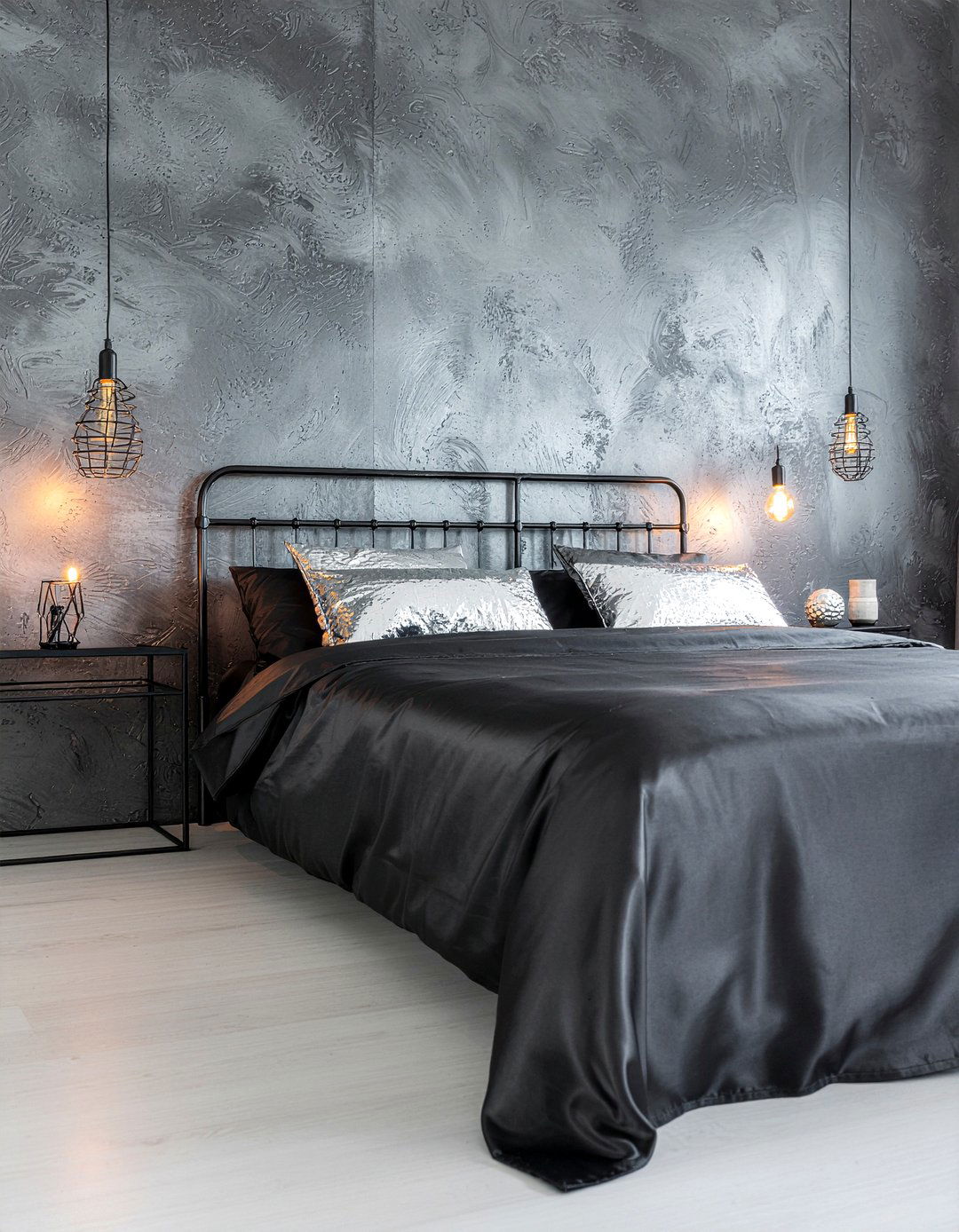 Black Silk Sheets - 30 silk bedroom ideas