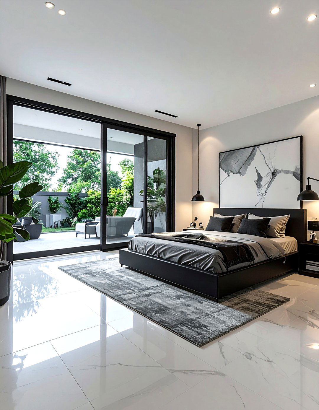 Black Sliding Door Bedroom - 30 rustic black bedroom ideas