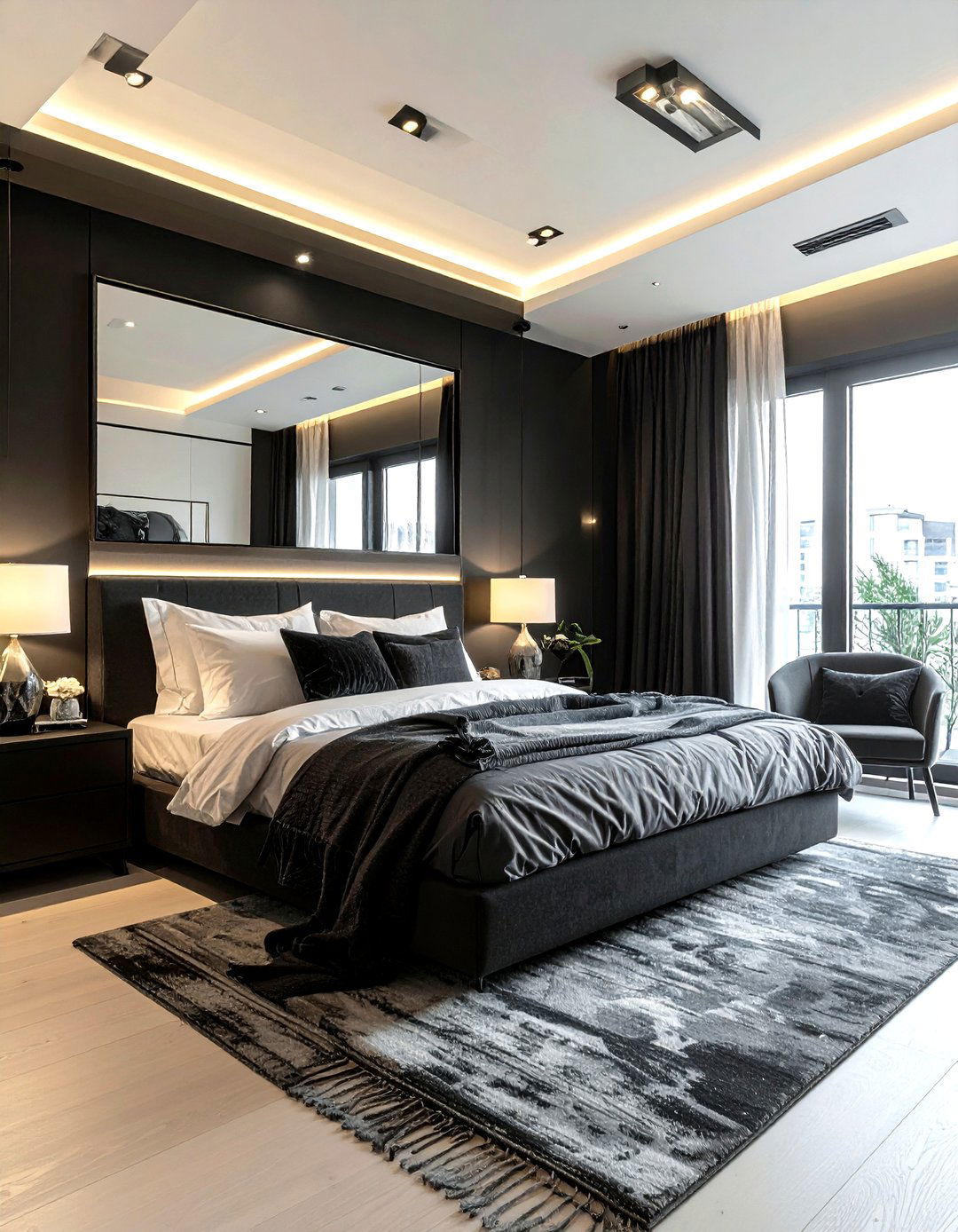 Black Small Bedroom - 30 modern black bedroom ideas