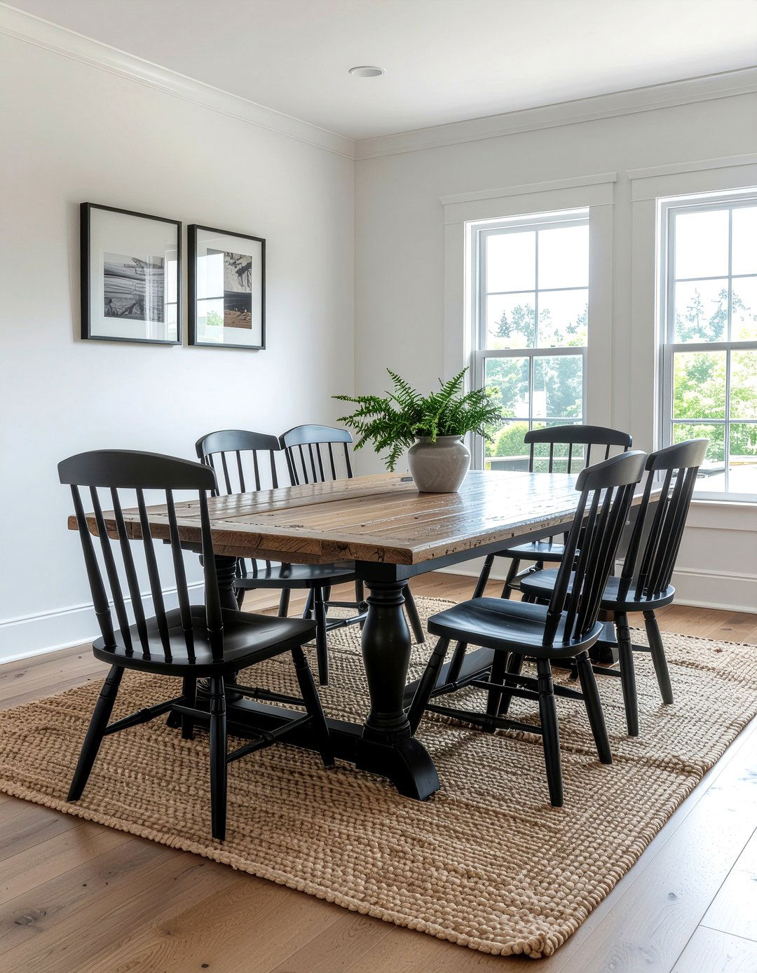 Black Spindle Dining Chair - 30 farmland dining room ideas
