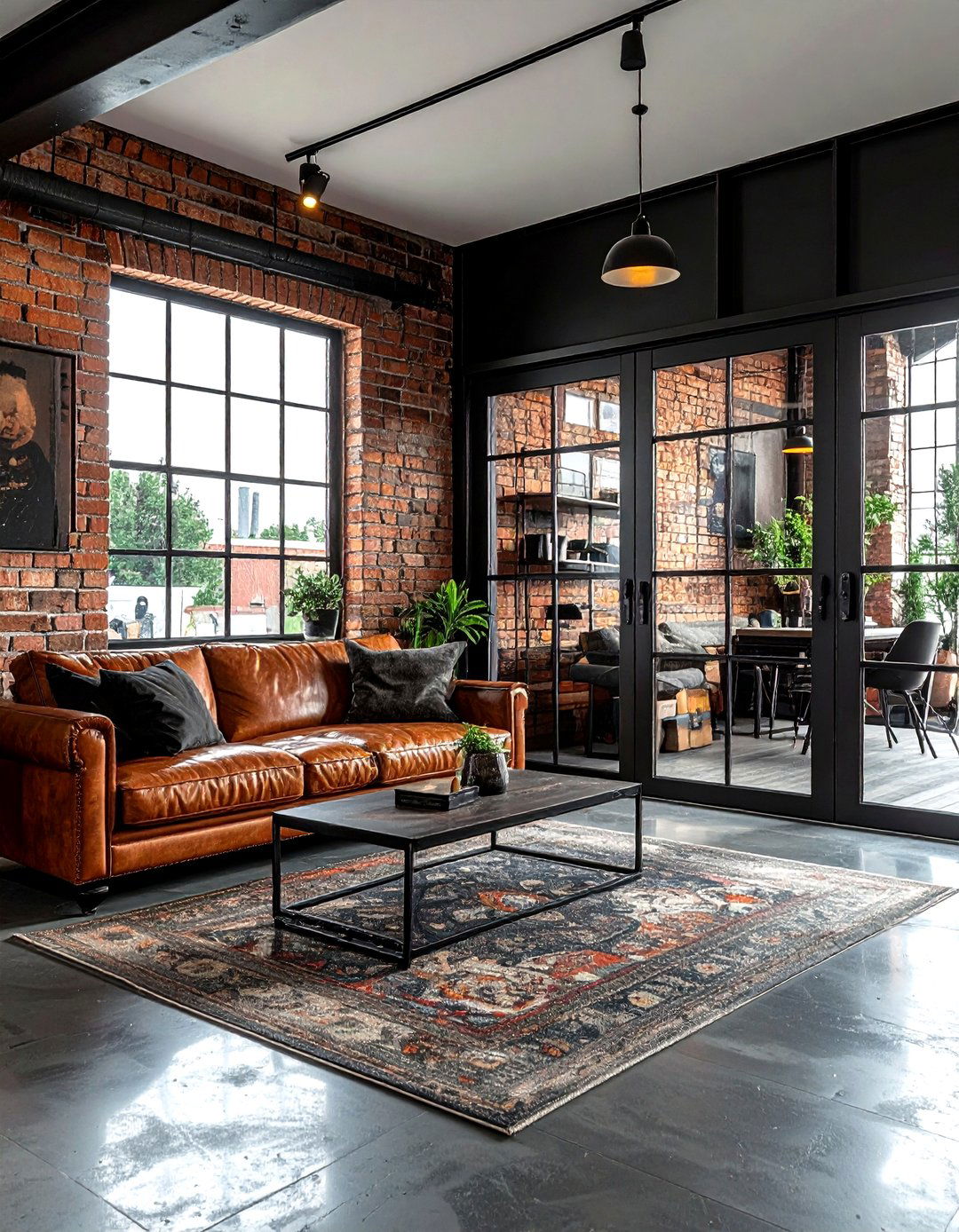 Black Steel Patio Door - 30 living room patio doors