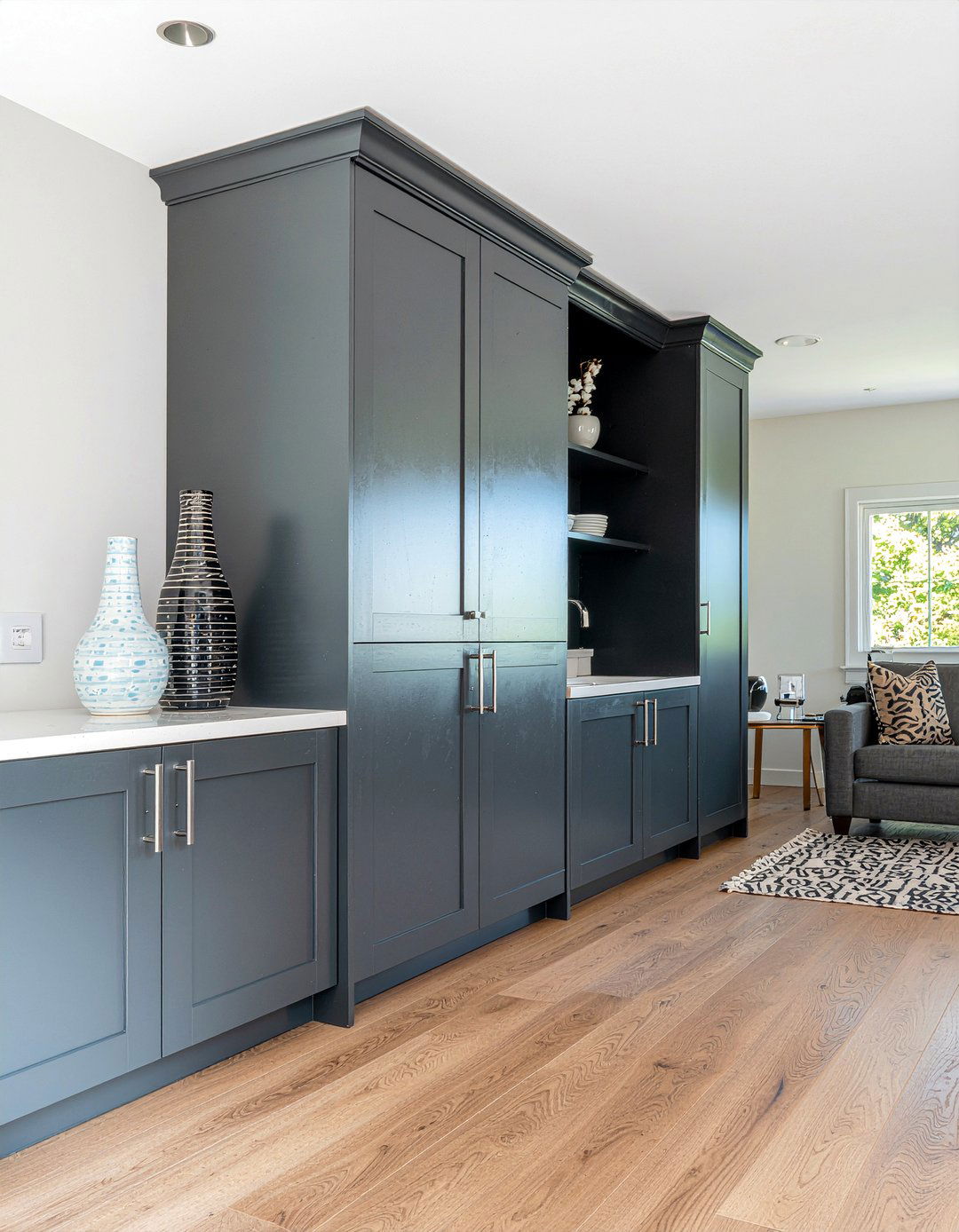 Black Storage Cabinet - 30 living room black furniture ideas