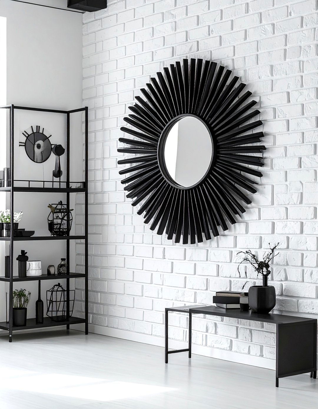 Black Sunburst Mirror - 30 sunburst mirror ideas