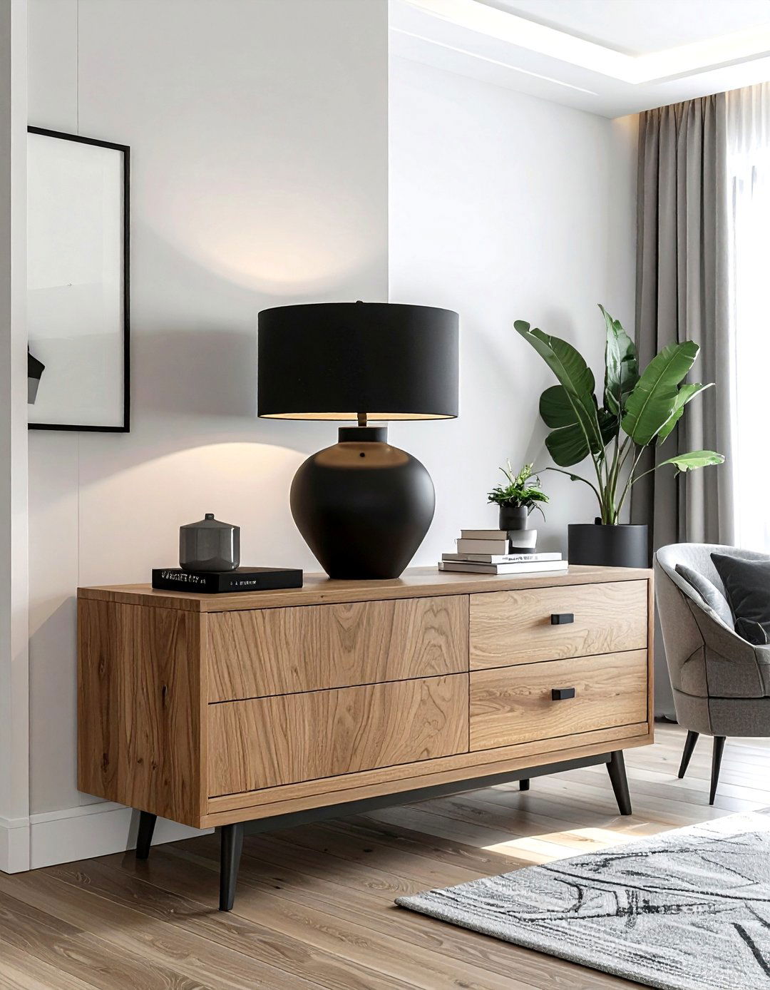 Black Table Lamp - 30 living room table lamps