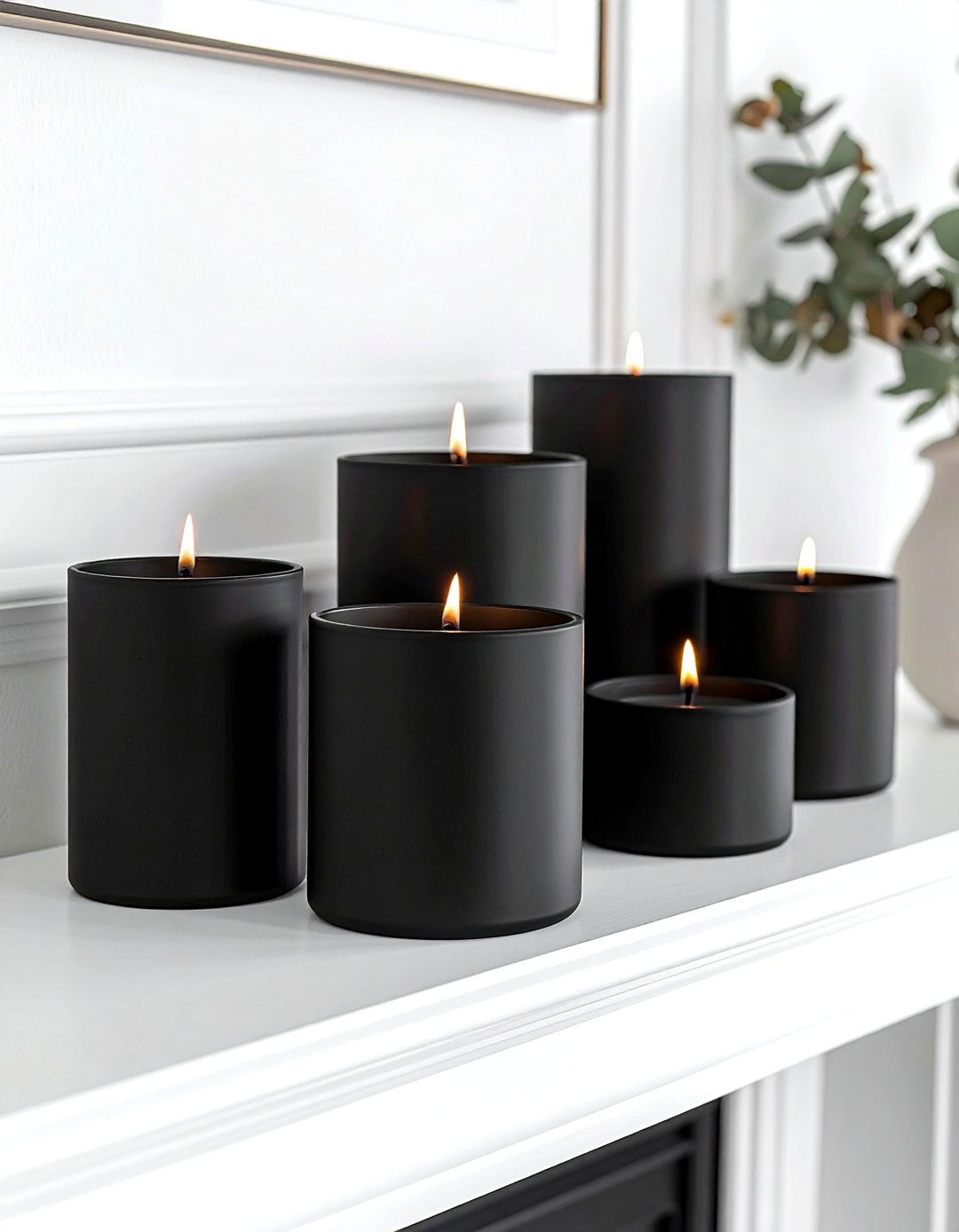 Black Taper Candle Holder - 30 spooky decor ideas