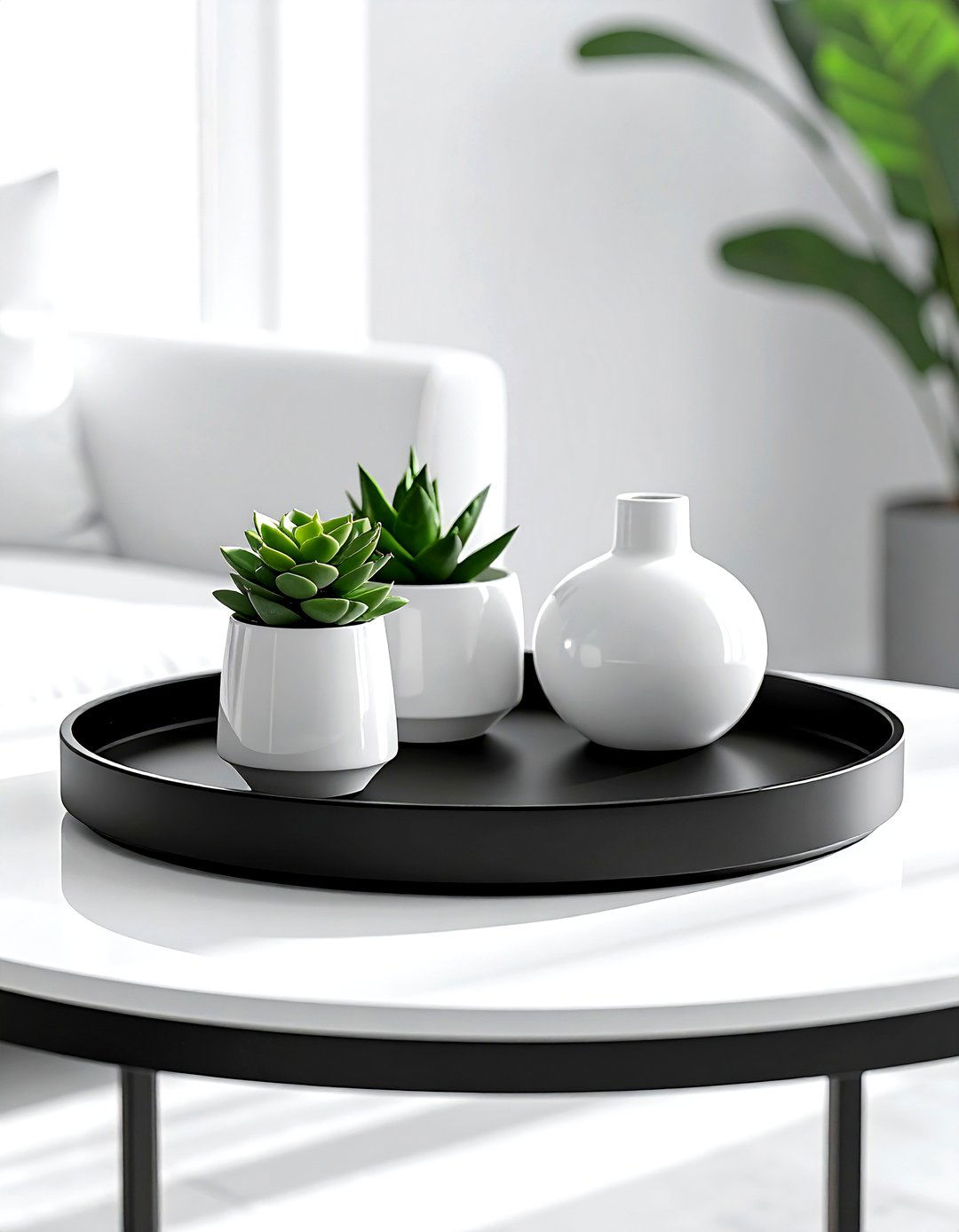 Black Tray Decor - 30 coffee table tray styling ideas